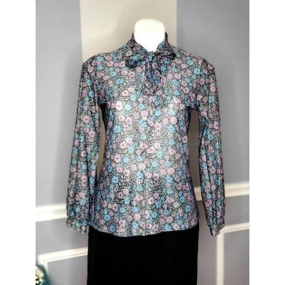 70s Button Up, Vintage Button Up Blouse, Romanian - Picture 3 of 5